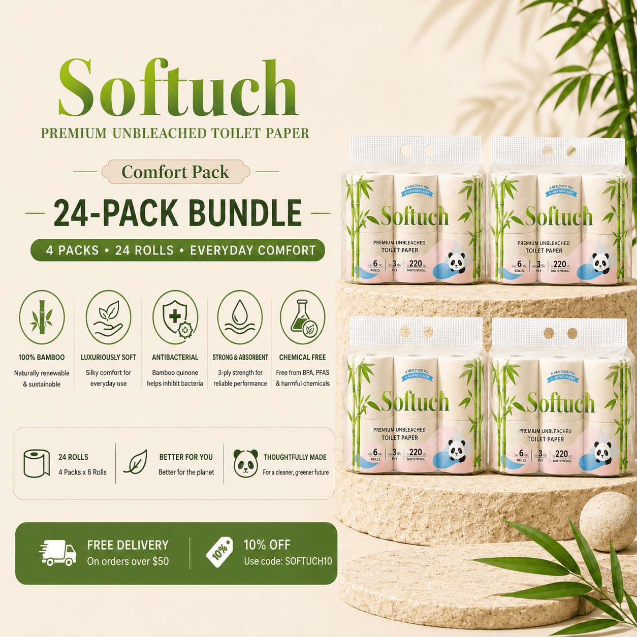 Comfort Pack 24-Roll Pack